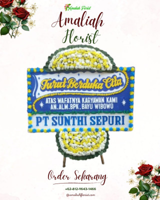 Papan Bunga Duka di Pasar Lama