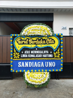 Papan Bunga Duka di Pasar Lama
